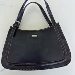 Nine West Black Shoulder Bag with Tan Accents  (GT)